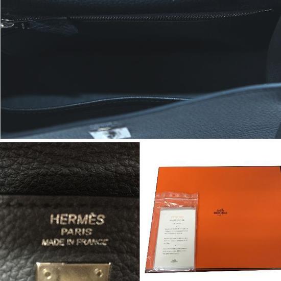 HERMES エルメス ケリーバッグ25cm トゴ プロン2015年製シルバー 6050424